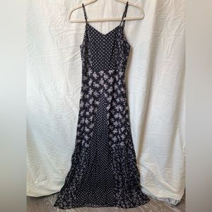 Boho Black Pattern Maxi Dress